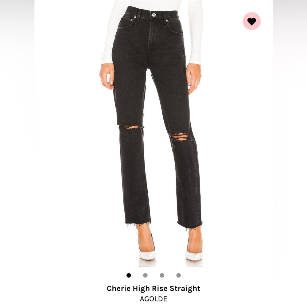 AGOLDE | Cherie High Rise Straight | Size 26 | Color Distortion